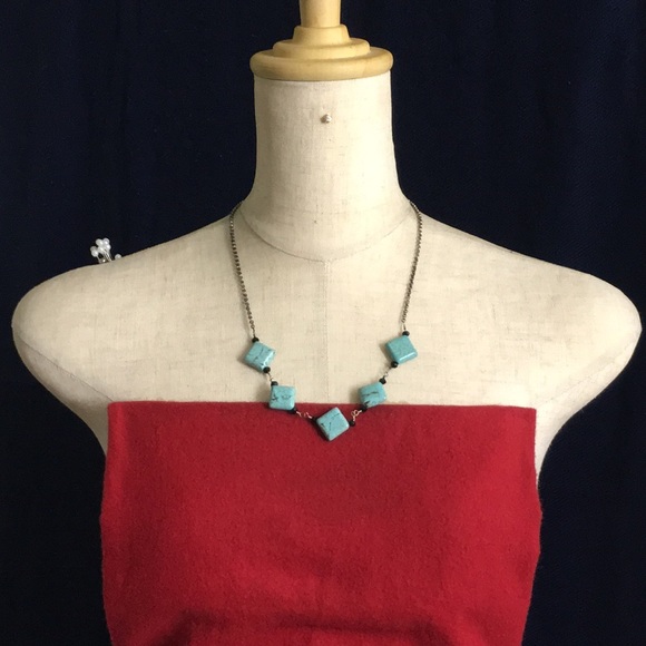 🖤Turquoise & silver necklace - Picture 2 of 10